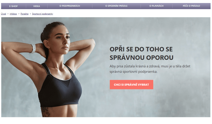 INSPIRACE: landing page, která zákazníkům pomáhá s výběrem