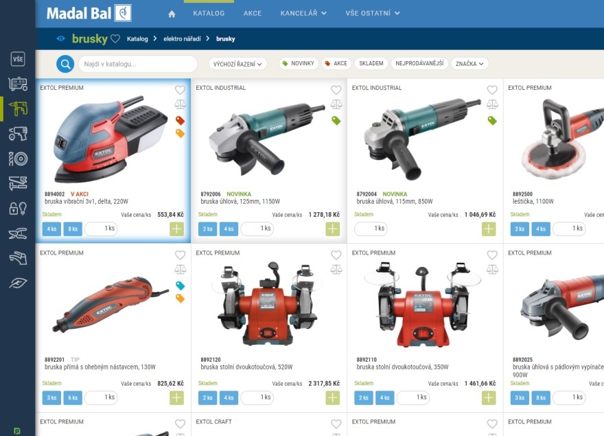 Nový B2B e-shop Madal Bal – zajímavosti z vývojářské kuchyně