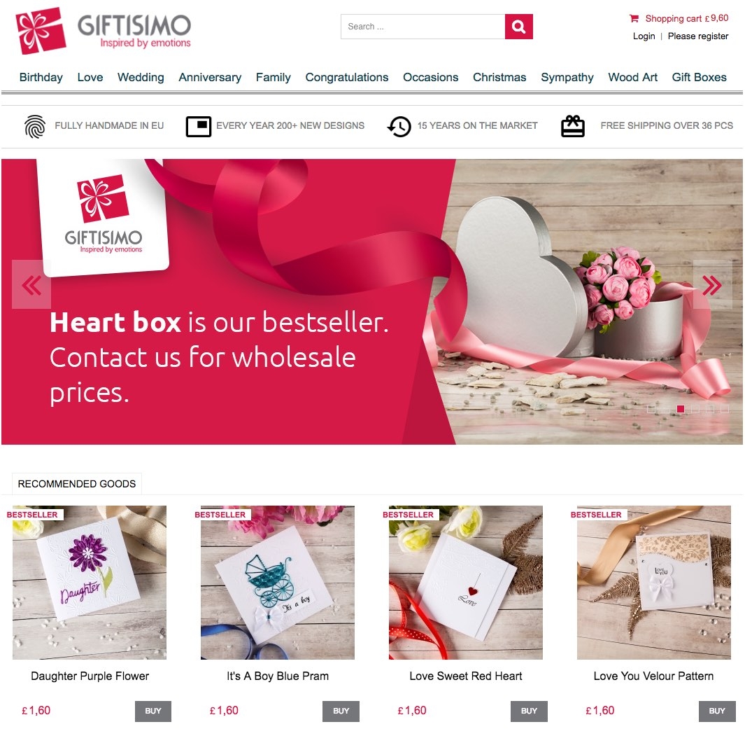 Giftisimo - nový e-shop v angličtině